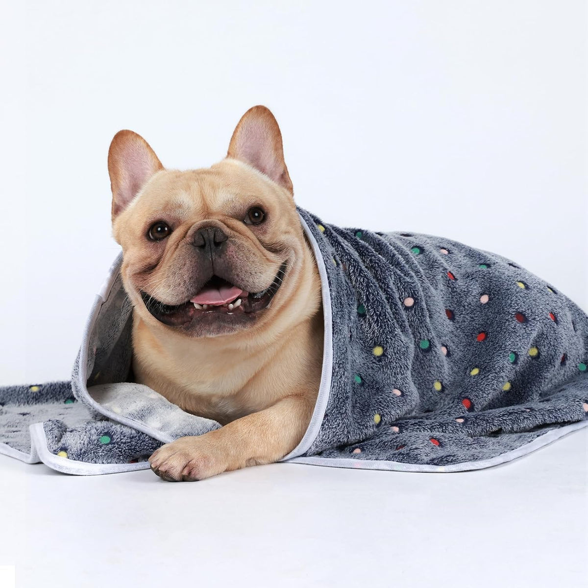 1 Pack 3 Blankets Super Soft Cute Dot Pattern Pet Blanket Flannel - Grey2 / 41x31 inch (Pack of 3) - image 4