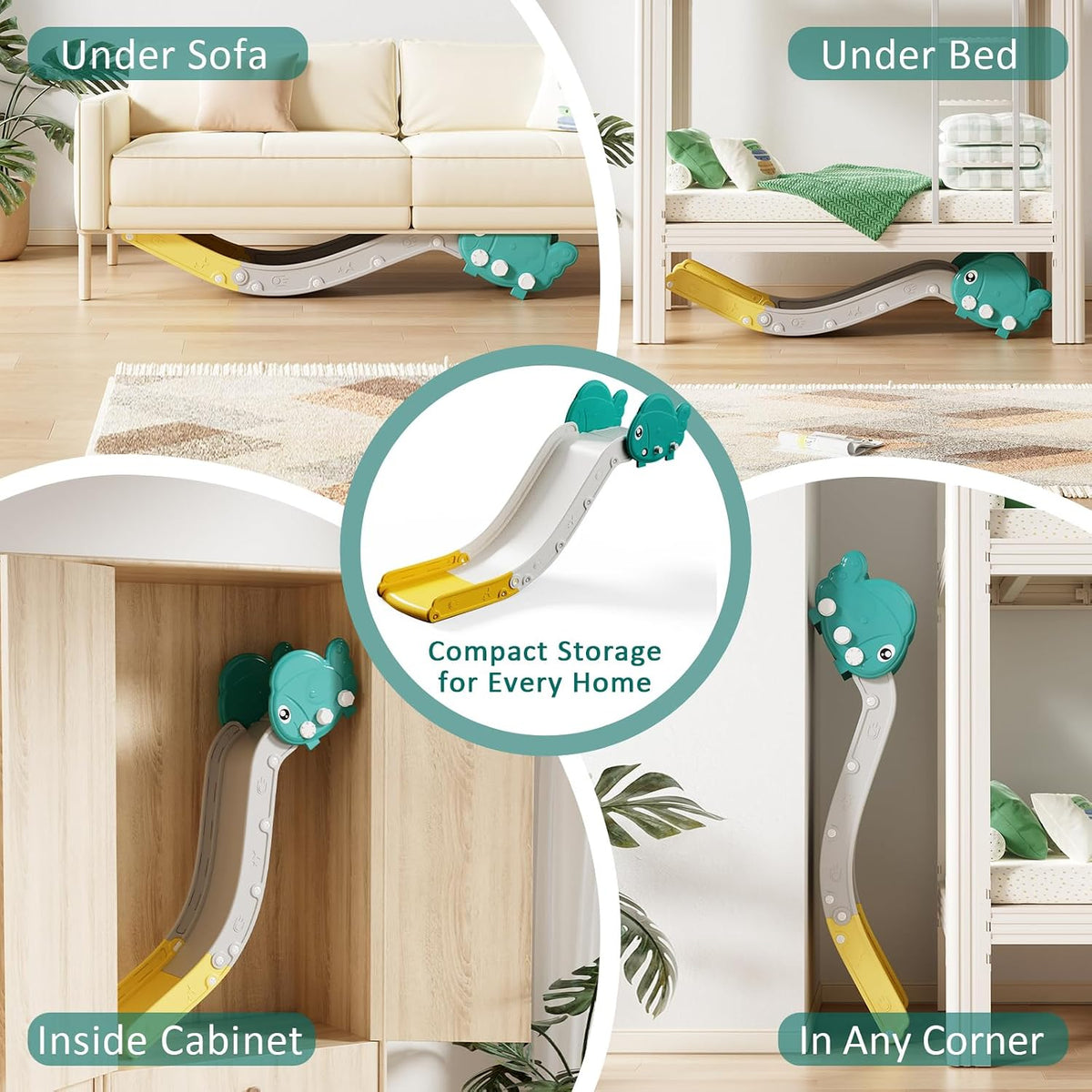 Couch Slide for Stairs Bed Kids Extended Widened Toddler Slide - image 3