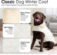 Dog Winter Coats for Small Dogs Puppies - Solid White / Medium - image 3