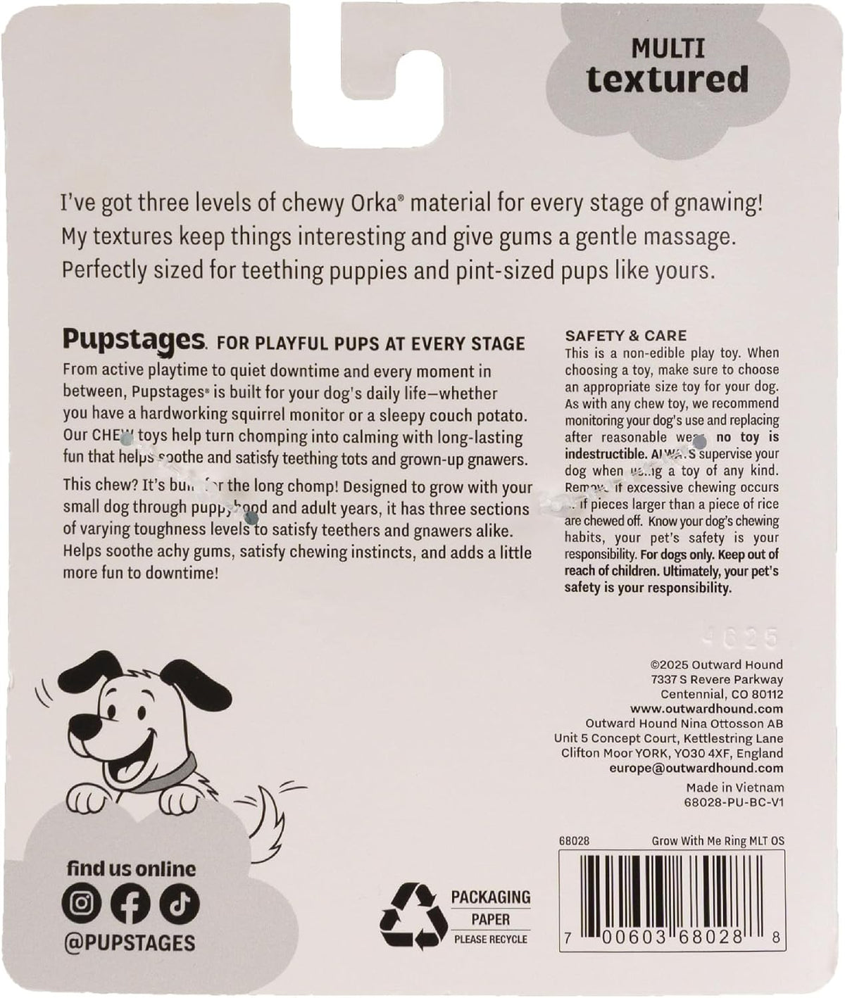 Cool Teething Stick Dental Dog Chew Toy, Soak & Freeze, 8.5" – Essentials for Dogs - Ring - image 3