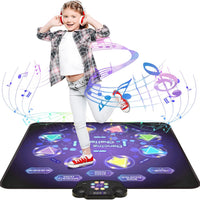 Gleamkid Dance Mat Toys for Kids: LED Light-Up 12-Button Electric - Rechargeable 8 Button