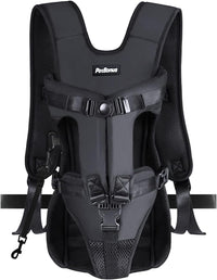 Pet Front Dog Carrier Backpacks, Adjustable Pet Backpack - Black / Large