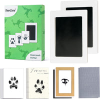 Inkless Paw Print Kit, Dog Paw Print Kit, Dog Nose Print Kit - Black / Medium-Large 2 Pack