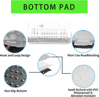 2 Pack Dog Playpen Cover and Bottom Pad Fits for 36 Inch 4 Panels Pet - PureGray - image 4