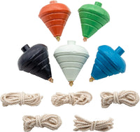 Spinning Top Trompo, Sturdy Steel Point for Enhanced Stability