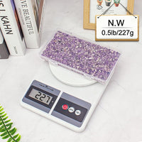 0.5 Lb/230g Amethyst Crystal Chips Bulk Tumbled Crushed Stones 3-5mm, Natural Crushed Crystal Quartz Healing Stones Rocks for Vases Filler, Aquarium Gravel Rocks, Succulent Plants Decor