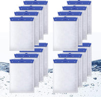 16 Count Large Filter Cartridges Compatible with Whisper Bio Bag Filters, Large Aquarium Filter Cartridge for Whisper 20i 40i, IQ20/30/45/60, PF20/30/40/60 and Repto Filter