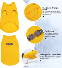 Dog Fleece Vest Sweater Winter Jacket for Small and Medium Large Dogs - Large / Yellow - image 3
