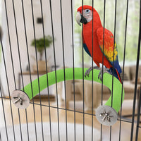 U-Shaped Large Parrot Perch, Quartz Bird Perch for Cage – Essentials for Birds - X-Large / Green - image 4