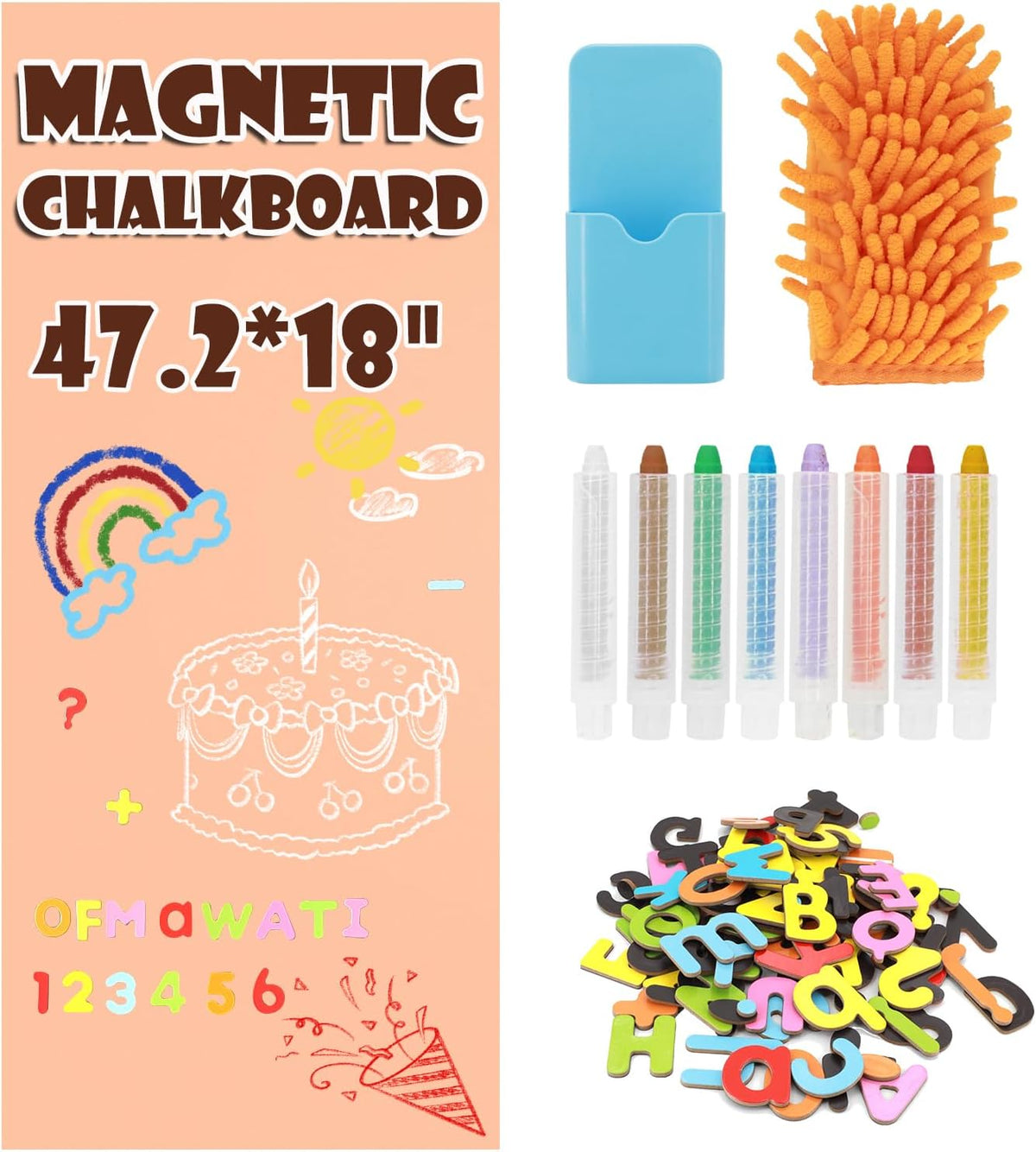 Magnetic Whiteboard Contact Paper - Pink 1pc / 47.2" x 18"