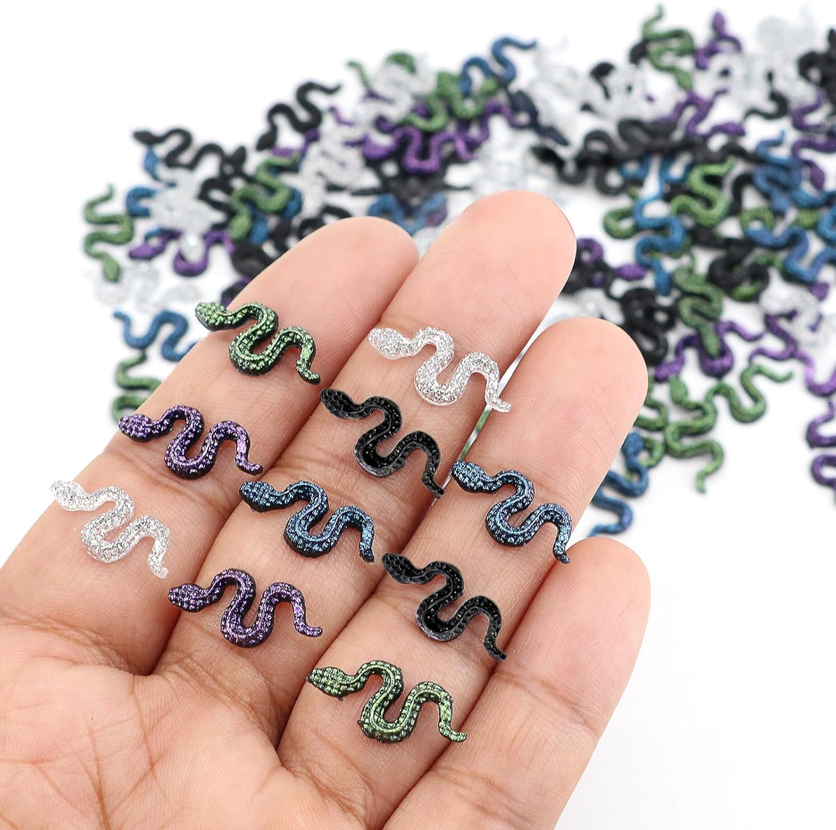 60Pcs Mini Resin Butterflies - 120pcs Mini Snakes - image 2