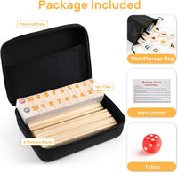 Rummy Cube 6 Player Edition with 6 Wooden Racks/Trays - 6 Players - image 3