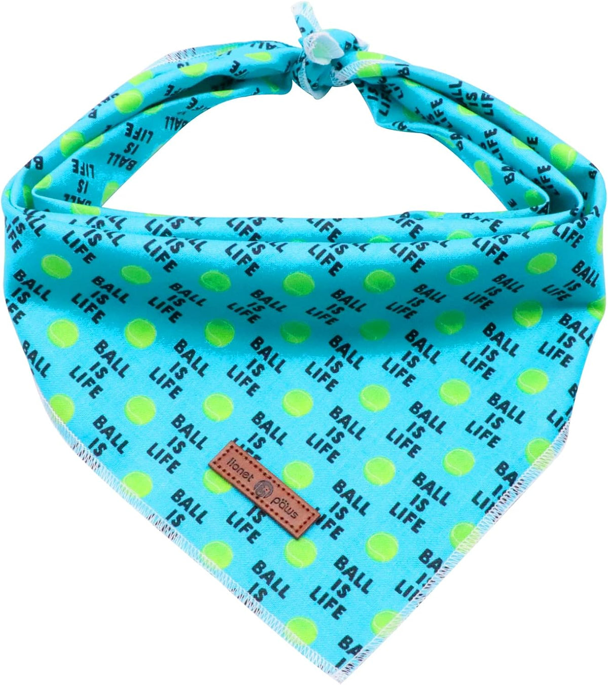 Lionet Paws Dog Bandana for Small Medium Large Dogs - Tennis Ball / Large (Pack of 1)