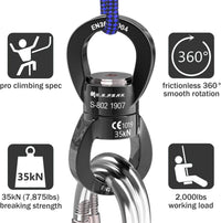 PROND 35kN aluminum swing swivel spinner with sealed ball bearings - view 13