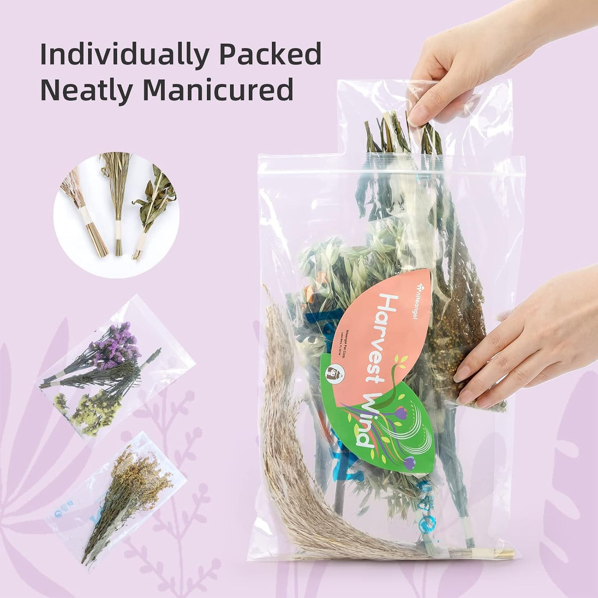 Niteangel Natural & Soft Hamster Bedding Mate: Air-Dried Flowers - Flower Version - image 4