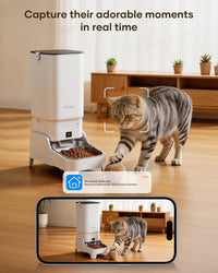 Automatic Dog Feeder with Elevated Stand - White-7L Camera / Camera with Stand - image 4