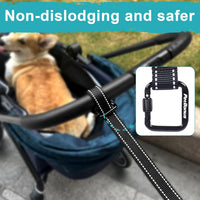 PetBonus Dog Leash Wrist Strap with Lockable Clip for Dog Retractable - Black / 1 Pack - image 2