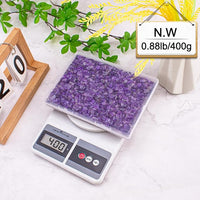 0.88 Lb Amethyst Crushed Stones Crystal Quartz Chips, Natural Tumbled Stones Irregular Shaped Gravels Pebbles Healing Stones for Vases Filler, Aquarium Gravel Rocks, Succulent Plants Decor