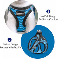 Dog Harness with Leash Set, Step-in Adjustable Puppy Pet Vest - Pink / M(Chest:16"-18") - image 3