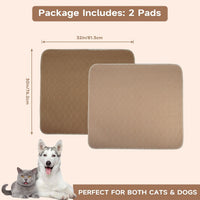 Paw Legend Washable Reusable Dog Pee Pads Super Absorbent - 30"X32" / Brown & Tan - image 2