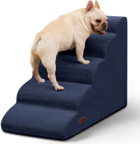 Dog Stairs for Small Dogs and Cats - Blue / 5 / Standard 5-Step 22.2"H