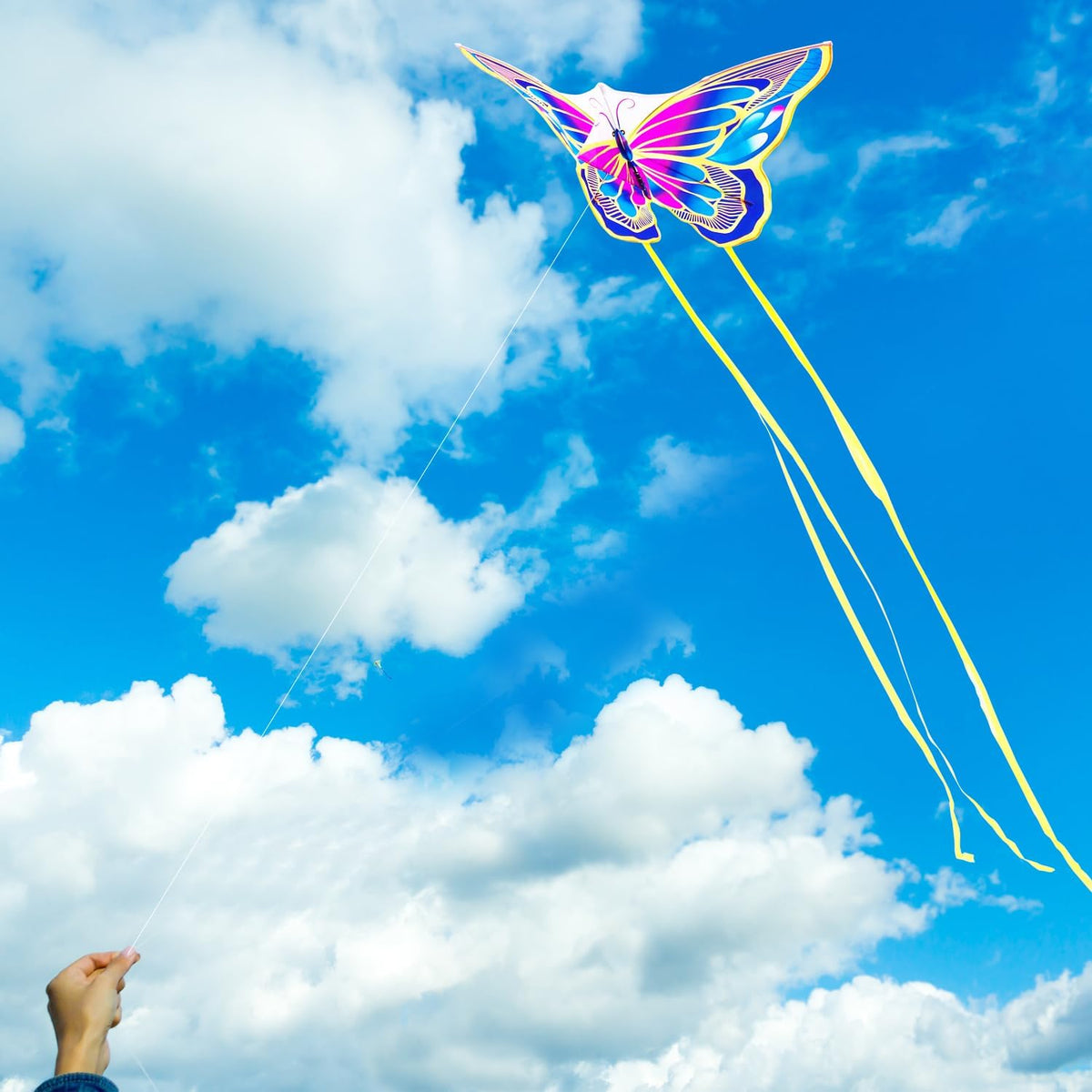 Xida Butterfly Kites for Kids and Adults Easy to Fly - Purple Butterfly - image 3