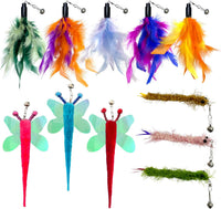 AcceLeah 16Pcs Cat Wand Refills - 11 Pcs