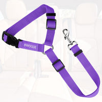 Dog Seat Belt for Car, Headrest Restraint Safety Lead, Dogs Cats – Essentials for Dogs - Purple / Not elastic - image 2