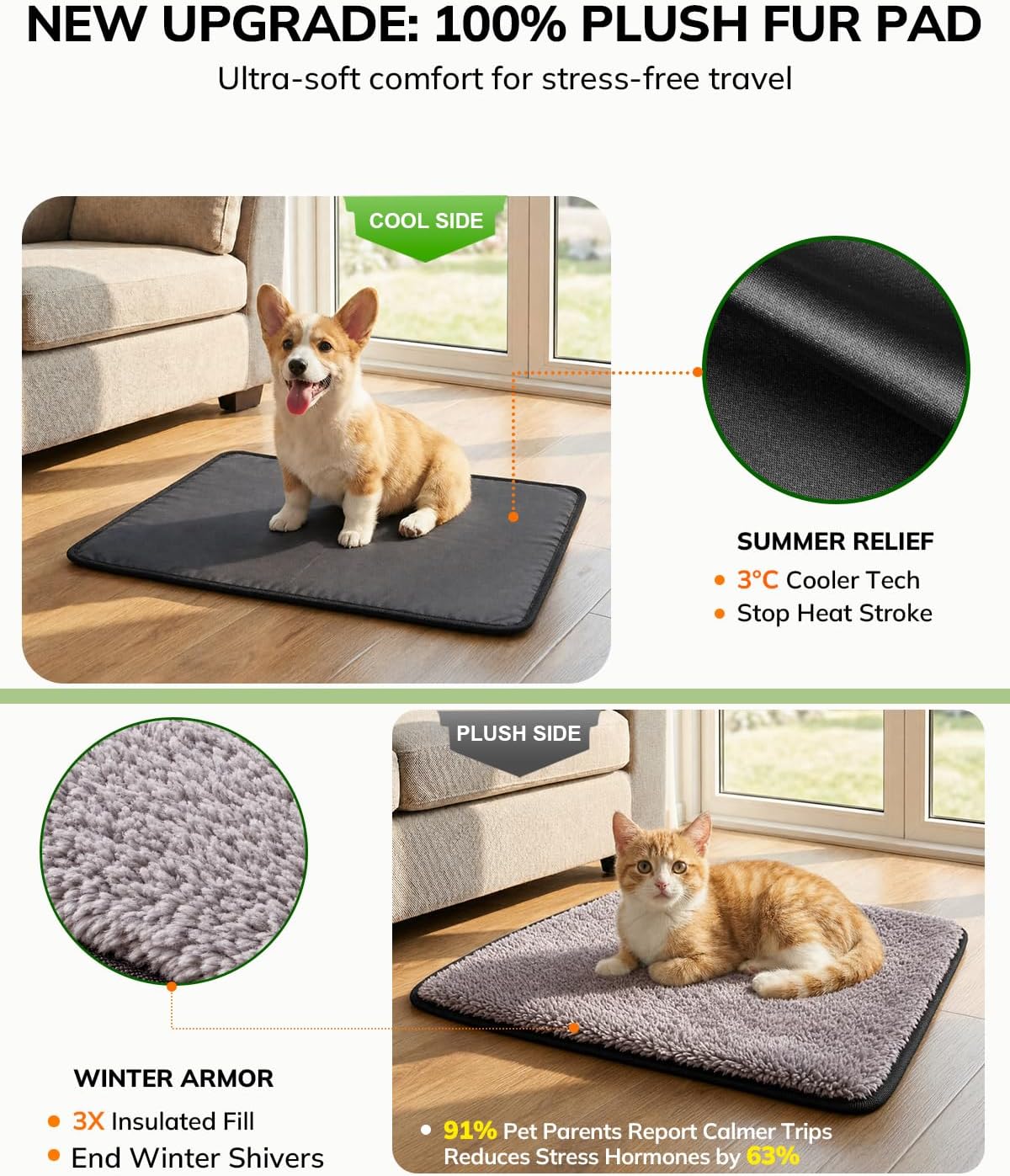 Morpilot Cat Carrier Soft for Large Medium Cats and Puppy up to – Essentials for Dogs - Dark Gray / 16.5"L x 11.0"W x 11.0"H - image 2