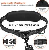Uppetly Hands Free Dog Running Leash with Waist Belt - 2 dogs/Baby Pink / Medium - image 3