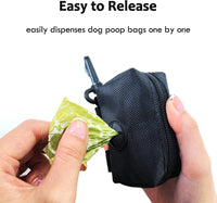 2 Pack Dog Poop Bag Holder for Leash + 80 Count Doggie Waste Bag - Black-Two - image 4