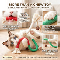 Cat Toys 12PCS Mix Catnip Chew Rope Silvervine Stick for Indoor Cat – Essentials for Cats - MIX-3PACK - image 3