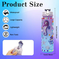 OZOSHINE decorate your own water bottle kit for girls with gem stickers and gift box - view 7