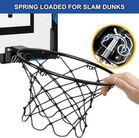 HYES over the door basketball hoop with 24x16 inch backboard and break-away rim - view 9