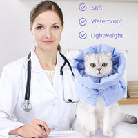Soft Cat Cone Collar for Recovery - Adjustable, Lightweight Elizabethan Collar Alternative for Small Cats & Kittens