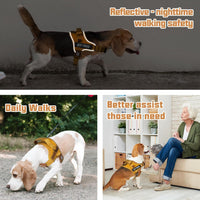 AUROTH Dog Harness for Large Dogs No Pull Tactical Harness and Leash - Turmeric / S(Neck:13.4"-19.7",Chest:20.5"-26") - image 2