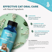 Cat Dental Supplement for Bad Breath, Tartar & Gum Support – Natural Oral Tablets for Fresh Breath, Teeth & Gum Wellness and Plaque Control – Odorless & Tasteless – 400 Easy-to-Give Pills