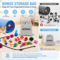 AILUKI 35PCS Cat Toys Variety Pack for Indoor Cats - Multicolor - image 3
