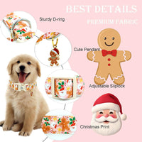 Elegant little tail Dog Collar - Pink Gingerbread Man / Medium (Pack of 1) - image 2