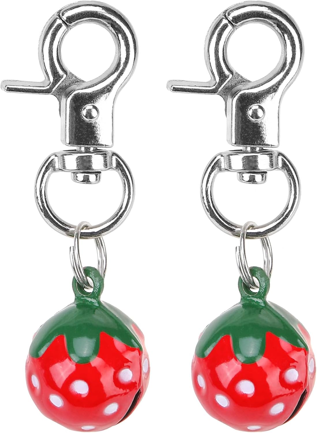 Cat Bell 2 Pack, Pet Collar Bells for Cats and Dogs - Strawberry / Small
