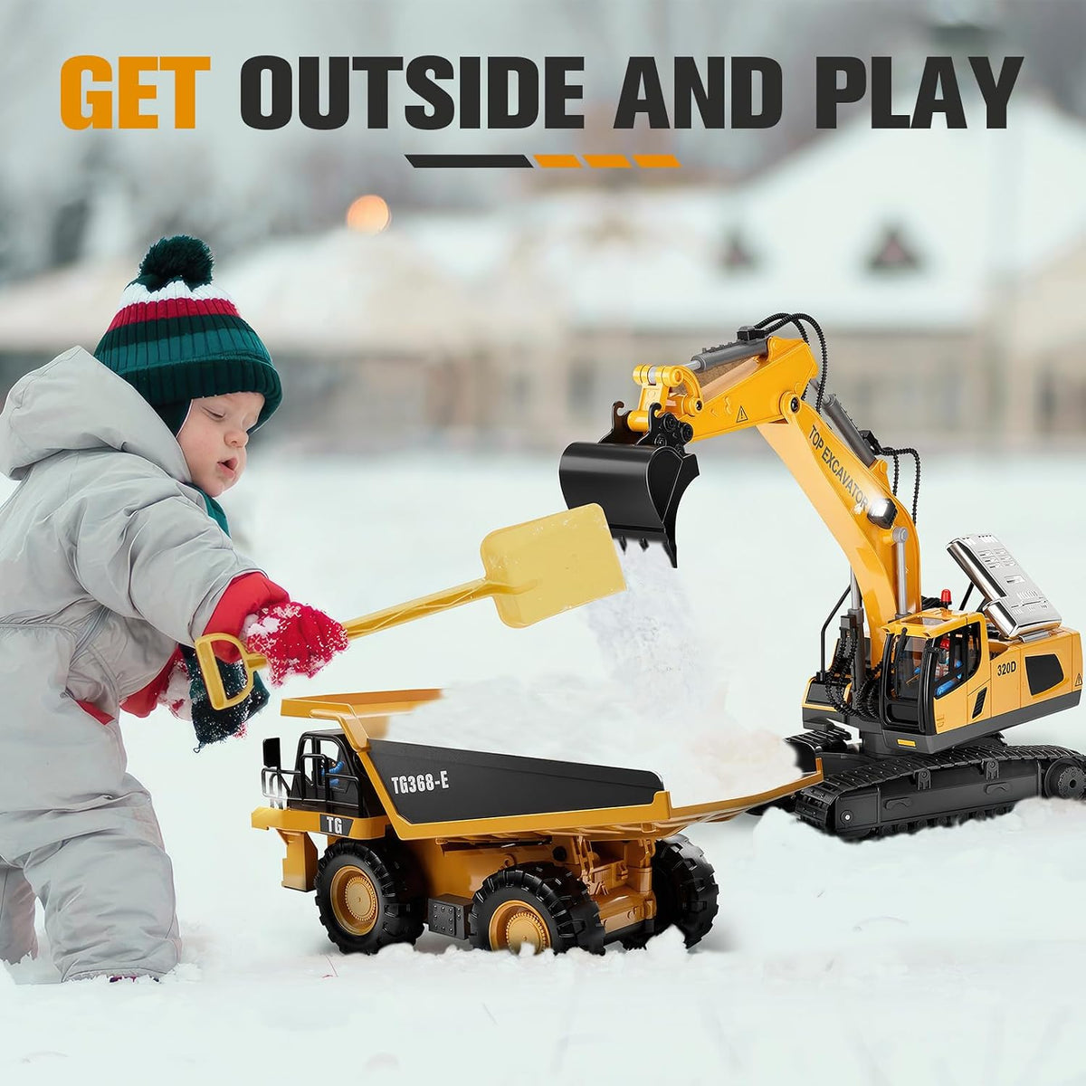KIDMARKT Remote Control Excavator Toy for Boys - Dump Truck - image 4