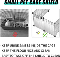 Oncpcare 12 Pack Rabbit Cage Urine Guard 10'' x 8.2'' Pet Plastic - 24pcs - image 3