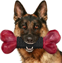 Tough Dog Toys for Aggressive Chewers: Beef Flavored Long Lasting Dog - 1 PC-Bacon-Black
