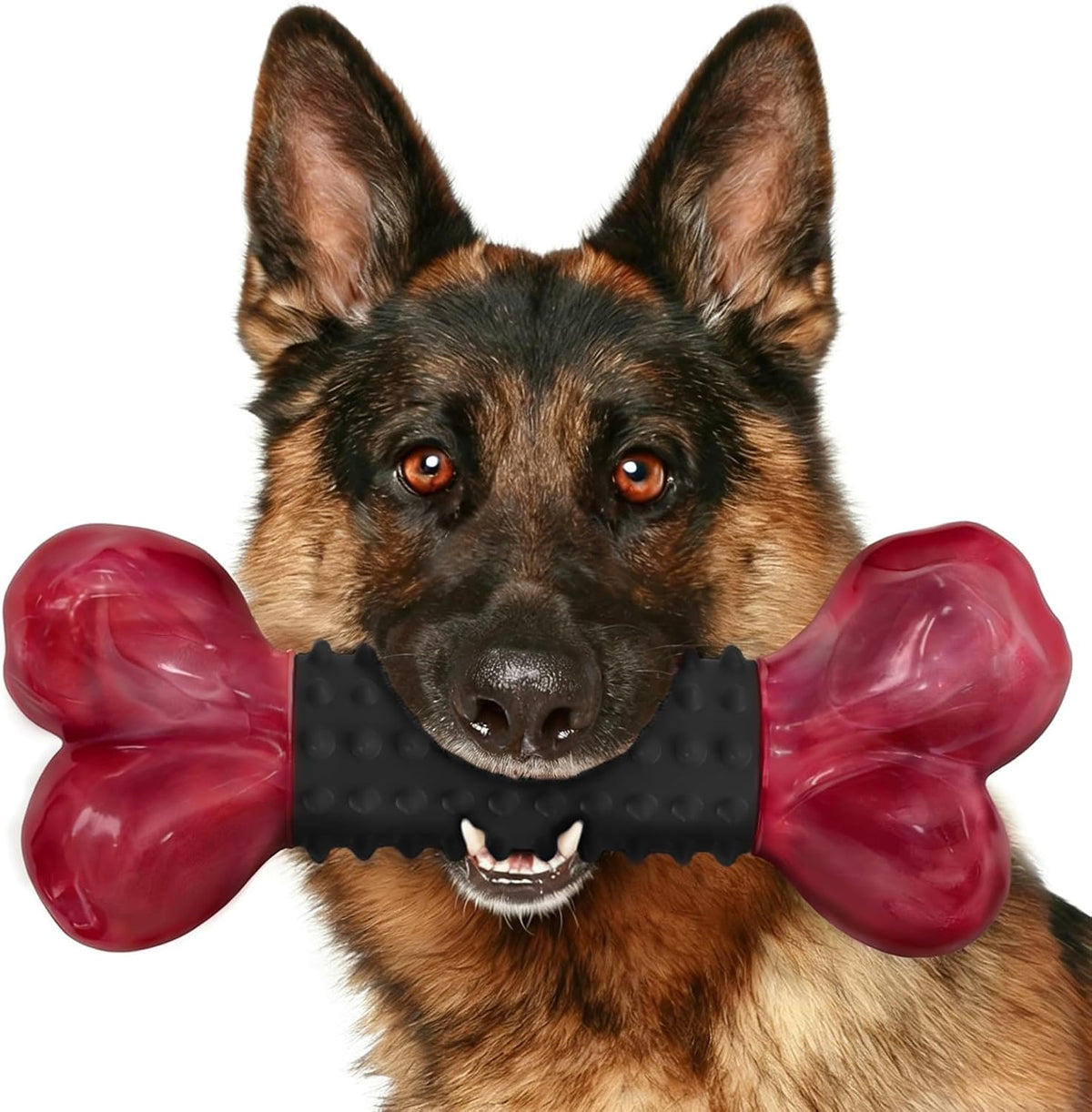 Tough Dog Toys for Aggressive Chewers: Beef Flavored Long Lasting Dog - 1 PC-Bacon-Black