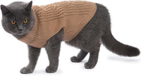 Cat Sweater Stretchy, 19 Colors, 6 Sizes - Khaki / X-Small / Vest - image 3