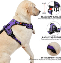 NESTROAD Dog Harness for Medium Sized Dog - Purple / X-Large - image 3