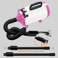 Dog Dryer, High Velocity Professional Dog Grooming Dryer - Pink - image 2