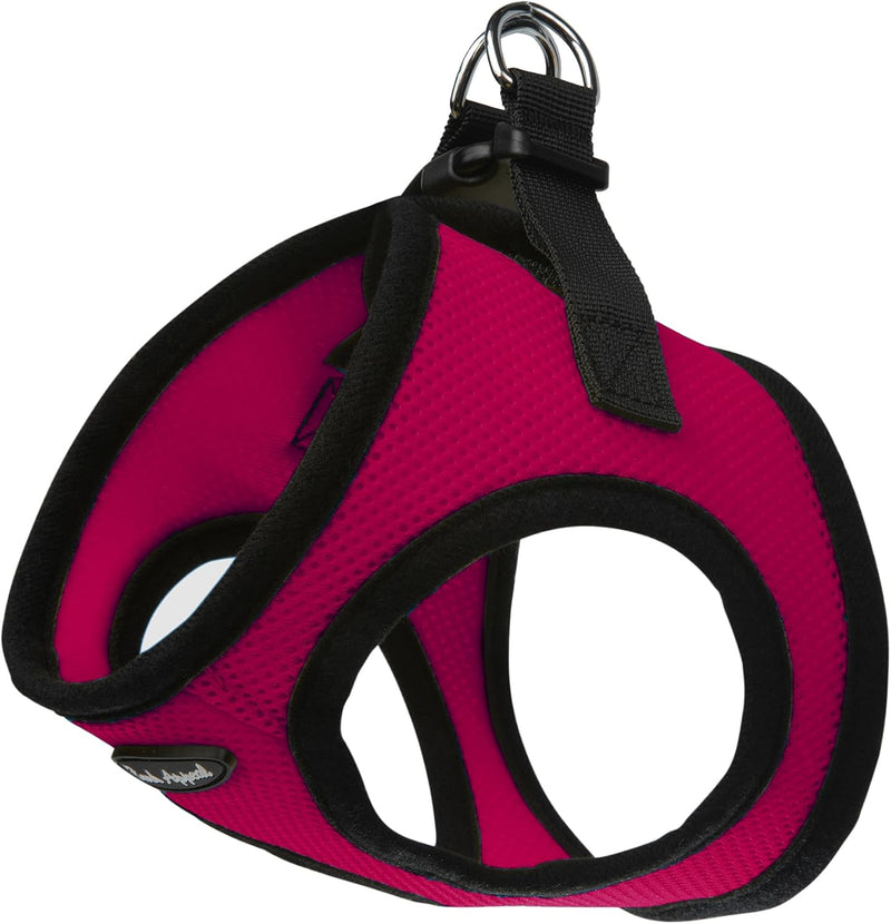 Black Plaid Step-in Dog Harness for XS to Small Sized Pets - Raspberry / S (13-15” Chest)