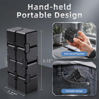 InfinityCube Fidget Toys for Kids and Adults - Metal Black Style / 1 - image 2