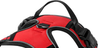 Blue No-Pull Dog Harness with 2 Leash Clips，Soft Padded Vest - Large / Red - image 2